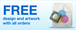 Free design and artwork with all orders